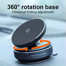 360° Magnetic Car Mount | Powerful Suction Cup | Compatible with iPhone 12-16 & All Magnetic Phones